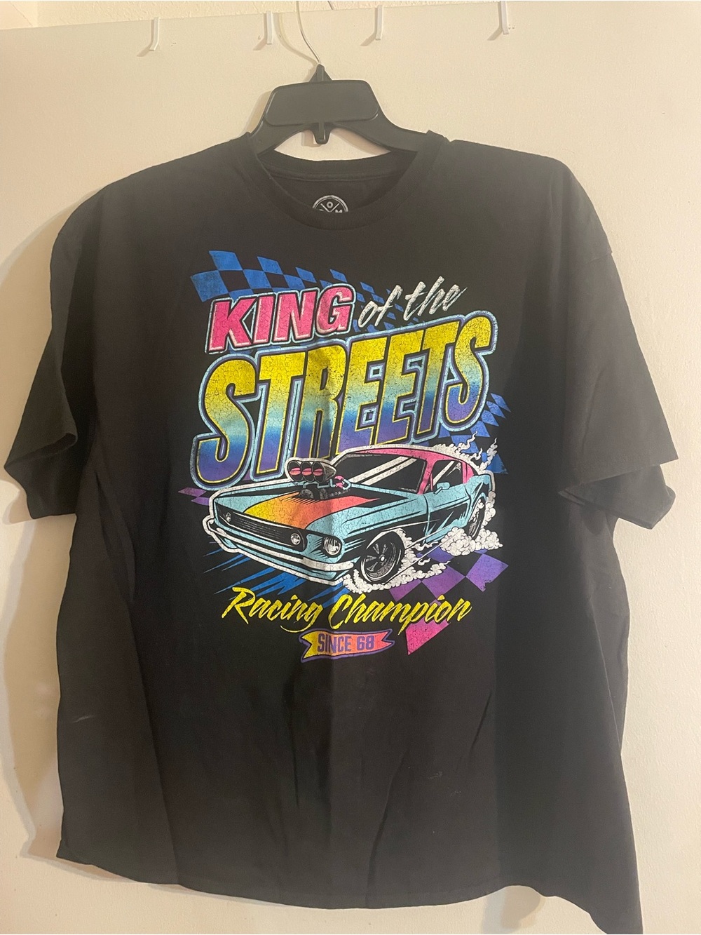 King of the Streets Racing Champion Graphic Tee - Black